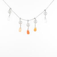 K18WG アコヤパールネックレス