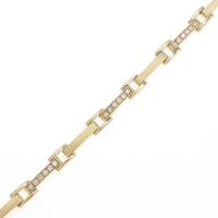 750YG ダイヤモンドブレスレット