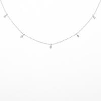 K18WG ダイヤモンドネックレス