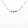 K18YG ルビーネックレス