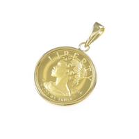 【リメイク】K18YG（枠）コイン ペンダント