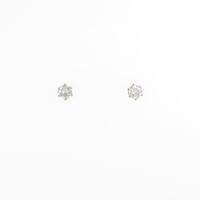 【リメイク】K18YG ソリティア ダイヤモンドピアス