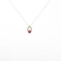 K10YG ガーネットネックレス