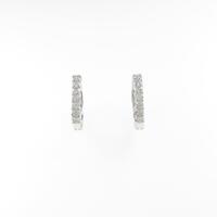 K18WG ダイヤモンドイヤリング