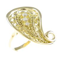 750YG ダイヤモンドリング