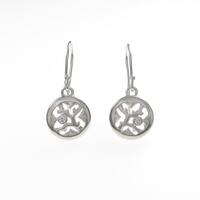 K18WG ダイヤモンドピアス