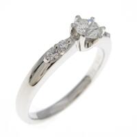 プラチナダイヤモンドリング 0．270ct・F・VS2・3EXT H＆C