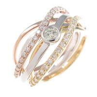 K18YG／PT／K18PG ダイヤモンドリング