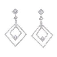 【新品】K18WG ダイヤモンドピアス