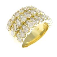 K18YG ダイヤモンドリング