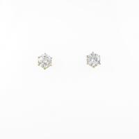 K18YGダイヤモンドピアス 0．311ct・0．307ct・E・I1・VG?GOOD