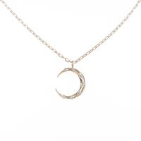 K10PG ムーン ダイヤモンドネックレス