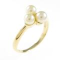 K18YG アコヤパールリング