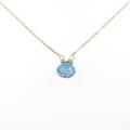 K18YG ブルートパーズネックレス