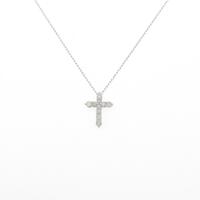 PT クロス ダイヤモンドネックレス