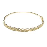 K18YG ダイヤモンドバングル