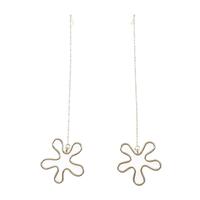 750YG フラワー ピアス