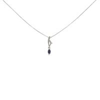 K14WG サファイヤネックレス