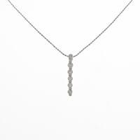 K18WG ダイヤモンドネックレス