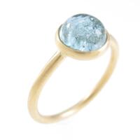 K18YG アクアマリンリング