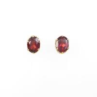 K18YG ガーネットピアス