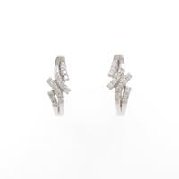 K14WG ダイヤモンドピアス