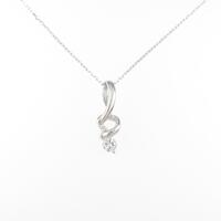 K18WG ダイヤモンドネックレス