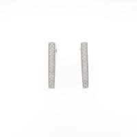 K18WG ダイヤモンドピアス