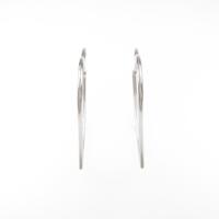 K18WG ハート ピアス