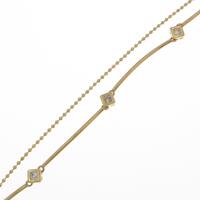 K18YG ダイヤモンドブレスレット