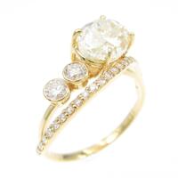 K18YG ダイヤモンドリング