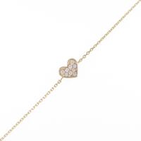 ポンテヴェキオ ハート ダイヤモンドブレスレット