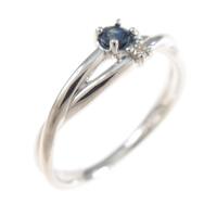 K18WG サファイヤリング