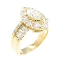 K18YG ダイヤモンドリング