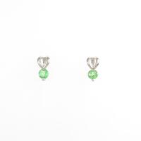 PT グリーンガーネットピアス