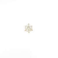 【リメイク】K18YG ダイヤモンドピアス 0．659ct・M・SI1・GOOD 片耳