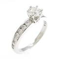 ティファニー ソリティア チャネルセッティング リング 0．33ct・F・VS1・3EXT