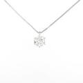 プラチナダイヤモンドネックレス 1．006ct・H・I1・GOOD