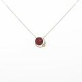 K10YG ガーネットネックレス
