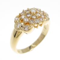 K18YG ダイヤモンドリング