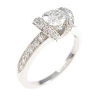 ティファニー リボン リング 0．41ct・D・VVS1・EXT