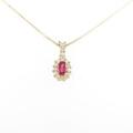 18KYG／K18YG ルビーネックレス
