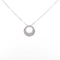 K18WG ダイヤモンドネックレス