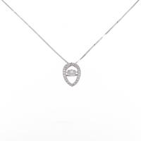 K18WG ダイヤモンドネックレス