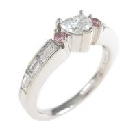 プラチナダイヤモンドリング 0．379ct・D・I1・ハートシェイプ