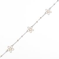 K18WG／K18PG フラワー ブレスレット