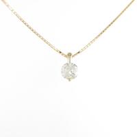 K18YG ソリティア ダイヤモンドネックレス