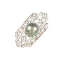 ミキモト クロチョウパールブローチ