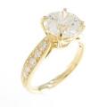 【リメイク】K18YG ダイヤモンドリング 2．221ct・I・SI2・3EXT