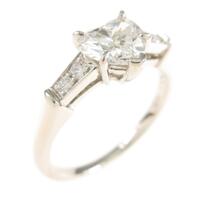 ハリーウィンストン ダイヤモンドリング 0．71ct・D・VVS2・ハートシェイプ